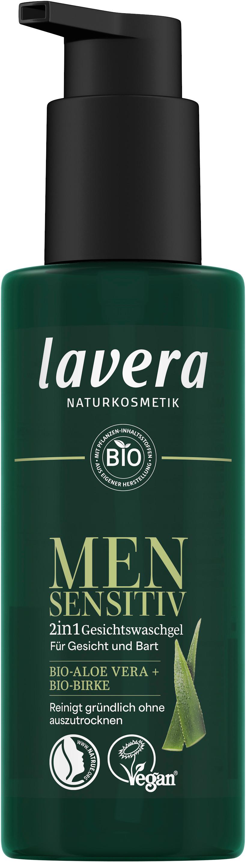 lavera MEN sensitiv 2in1 Gesichtswaschgel