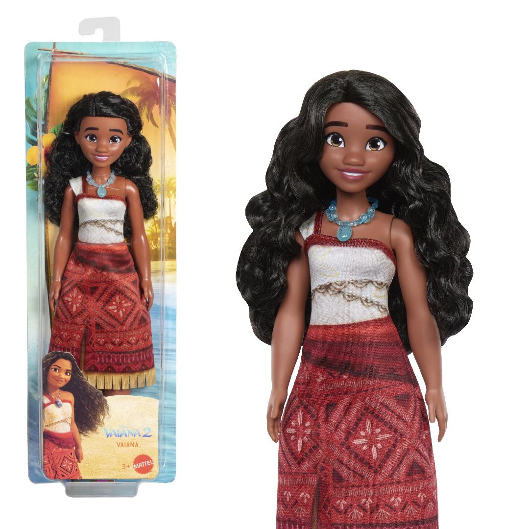 Vaiana-Modepuppe aus Disney Vaiana 2 mit 2 Zubehörteilen und abnehmbarem Outfit, vom Film inspiriert