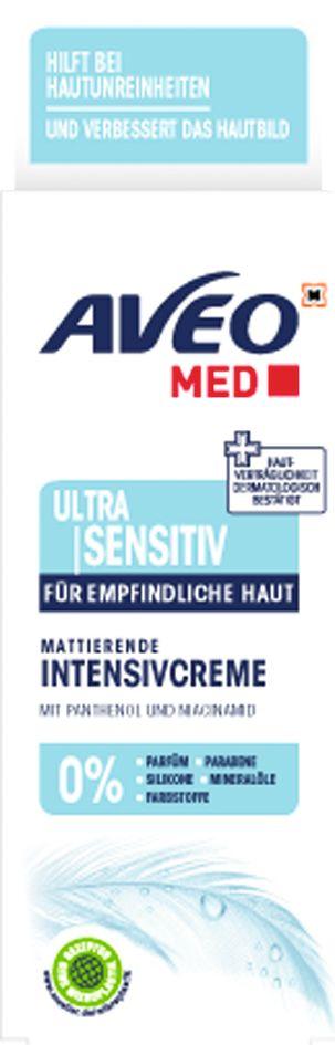 AVEO MED Ultra Sensitiv Mattierende Intensivcreme