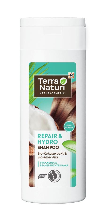 Terra Naturi REPAIR&HYDRO Shampoo Bio-Kokosextrakt&Bio-Aloe Vera