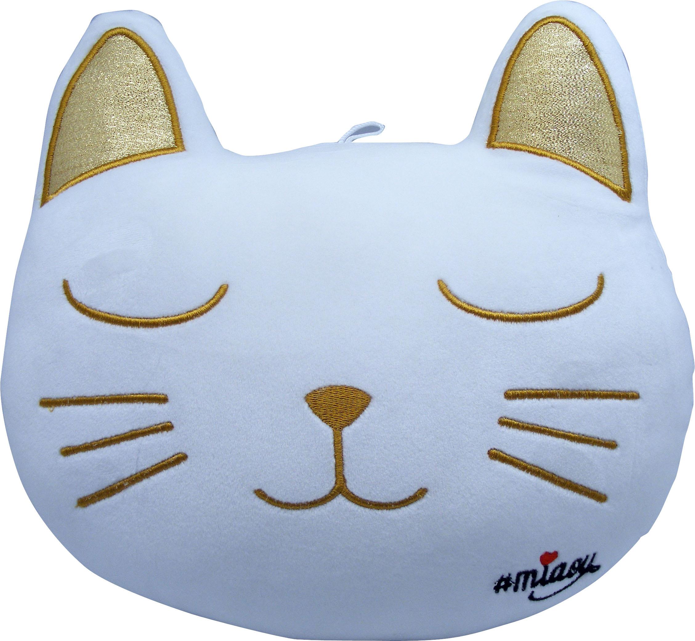 MIAOU Kissen weiss/gold MIA14BC/W