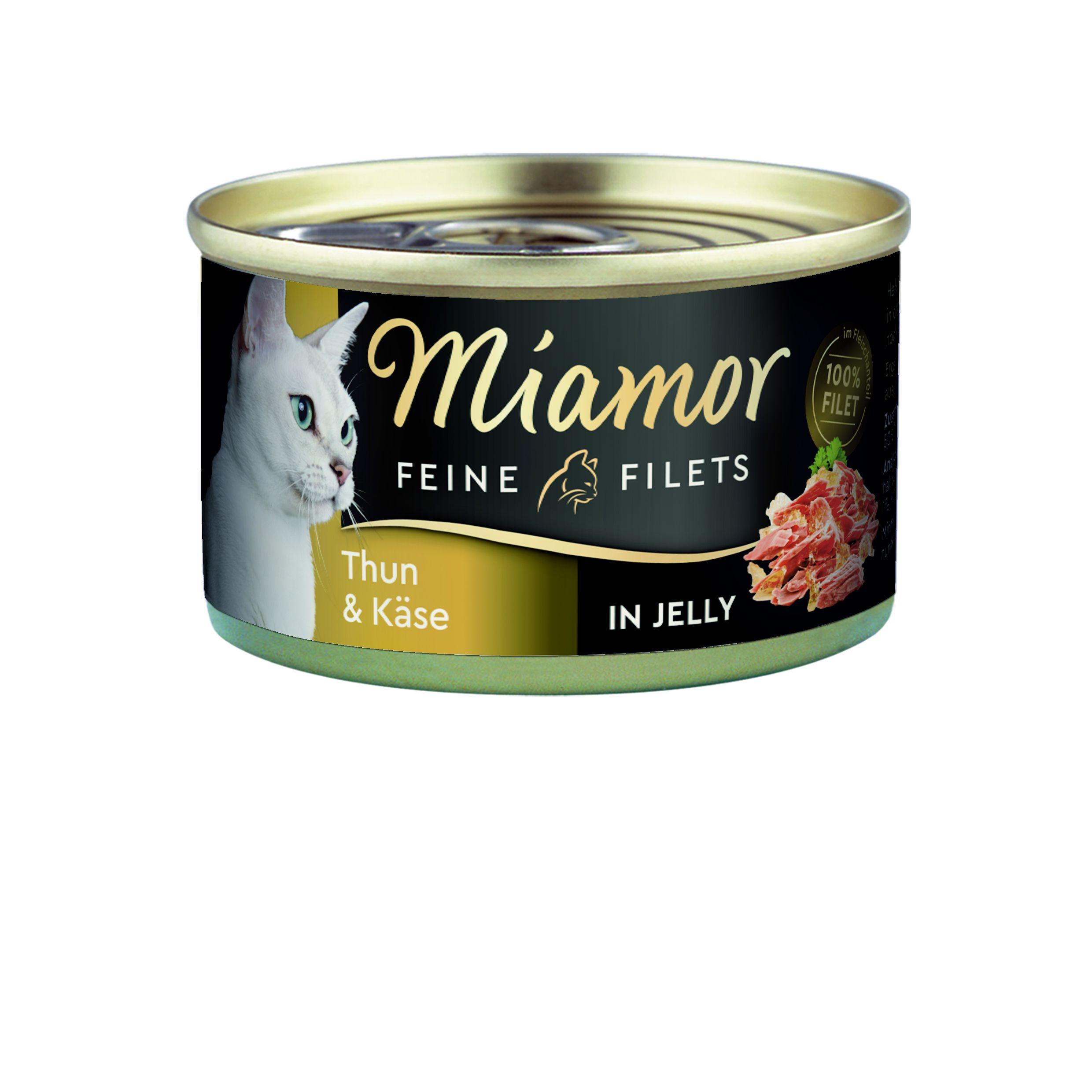 Miamor Katzennassfutter Feine Filets Thun&Käse