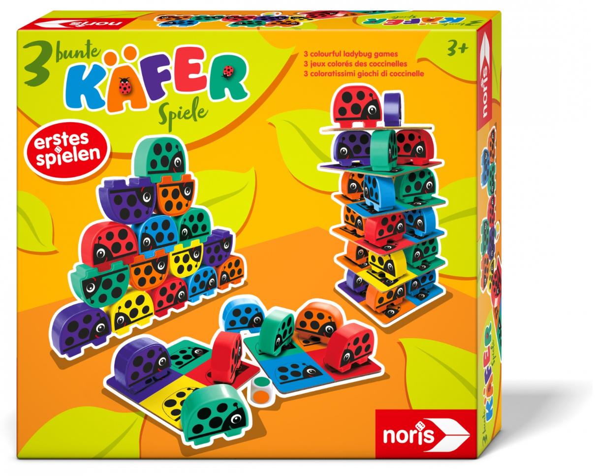 Noris Spiele - 3 bunte Käferspiele