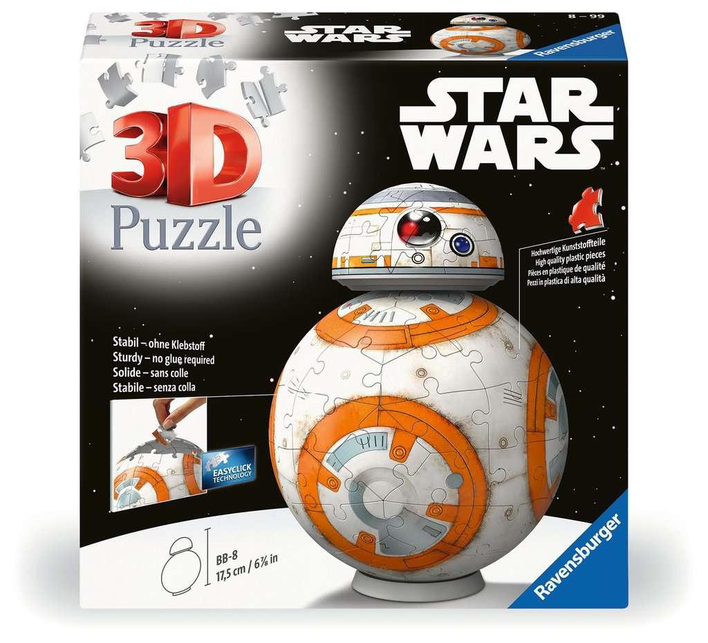 Ravensburger Puzzle - 3D Puzzle 11578 - Star Wars BB8 - Astromech-Druide aus Episode VII, VIII und IX