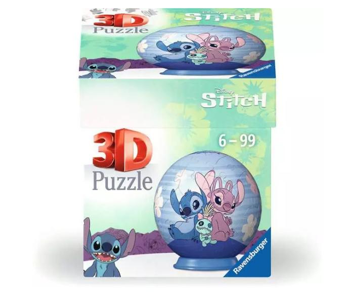 Ravensburger 3D Puzzle 11597 - Puzzle-Ball Disney Angel - für große und kleine Stitch Fans ab 6 Jahren