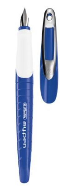 herlitz  Schulfüllhalter my.pen blau/weiß Feder M