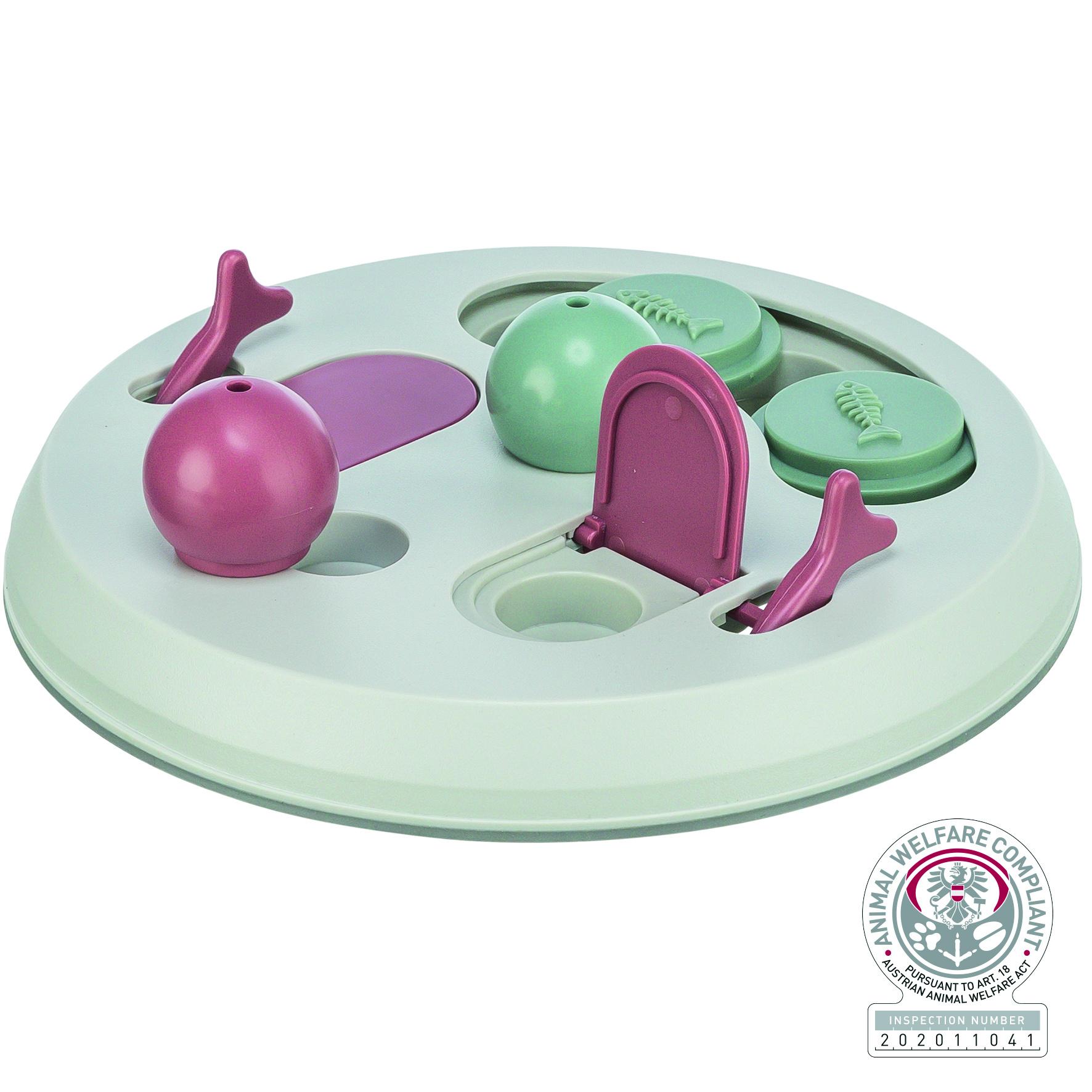 Trixie Katzenspielzeug Cat Activity Flip Board  beere/pink/gr ø23cm