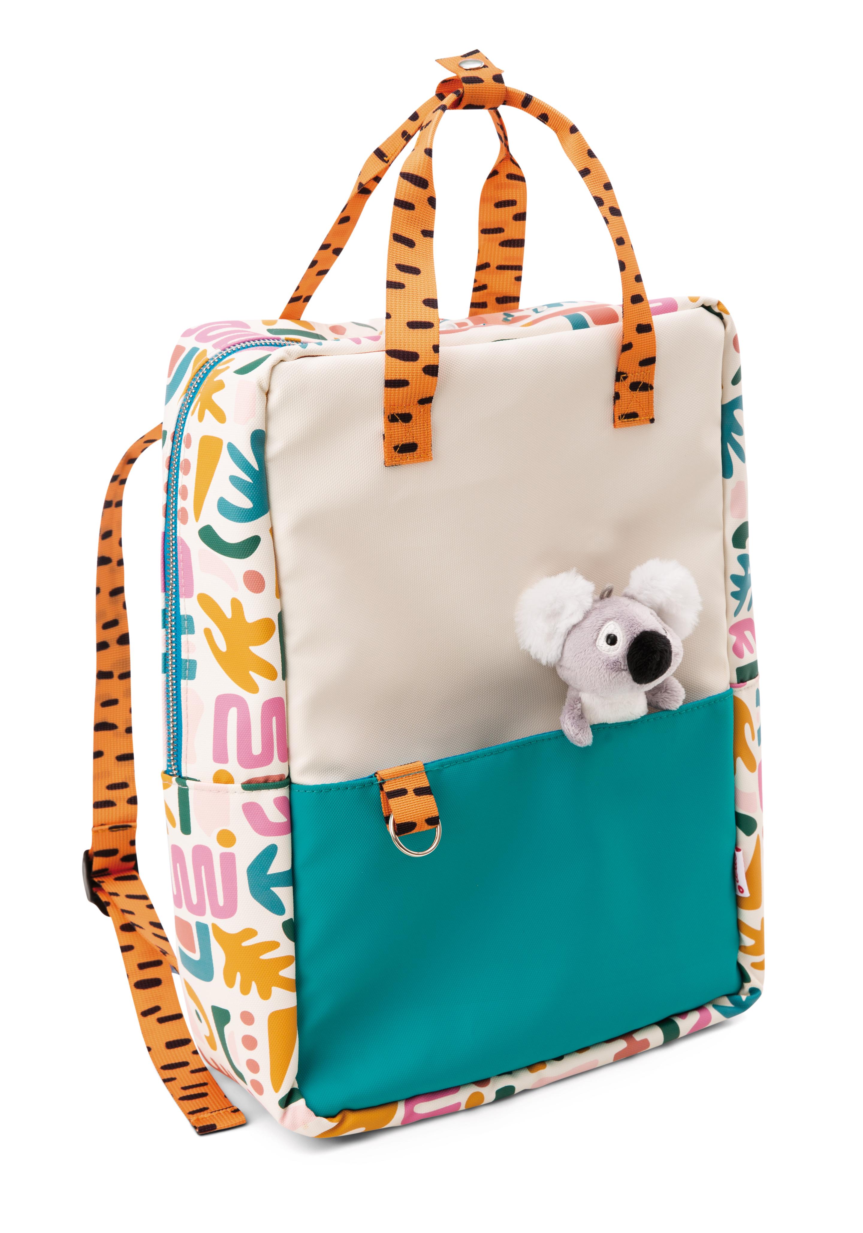 NICI Rucksack 34x24x10cm mit kleinem Kuscheltier Koala 10cm