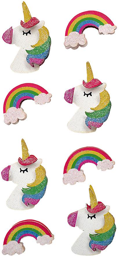 RÖSSLER Sticker Einhorn und Regenbogen