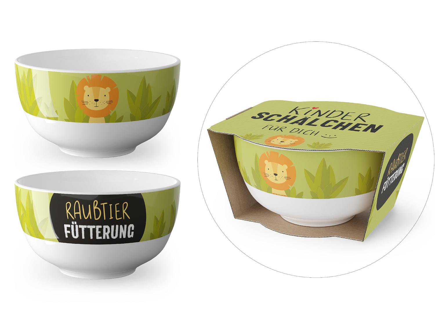 Geschenk für Dich Kinder Schälchen Raubtier Fütterung