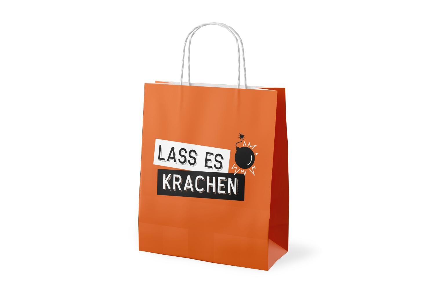 Geschenk für Dich Geschenktüte Lass es krachen