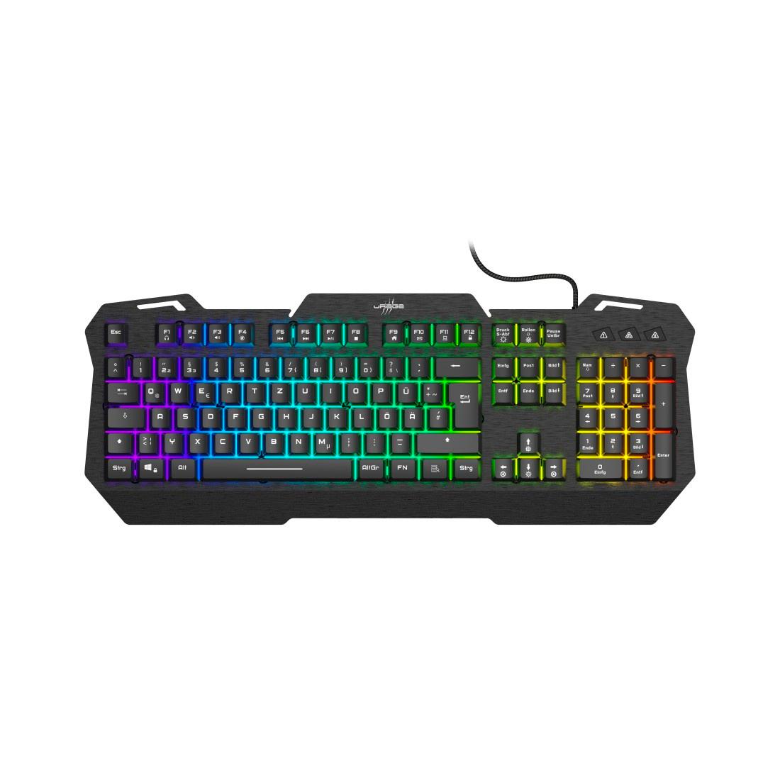 URAGE Gaming-Keyboard"Exodus 450", Schwarz, QWERTZ DE