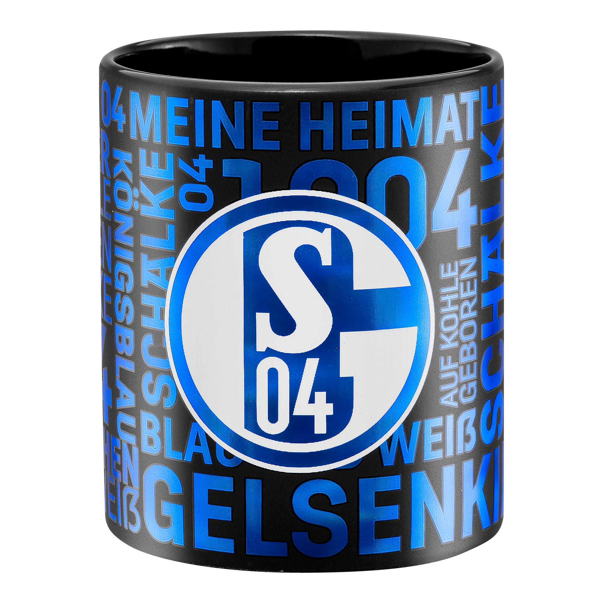 FC Schalke 04 Kaffeebecher Metallic Schwarz