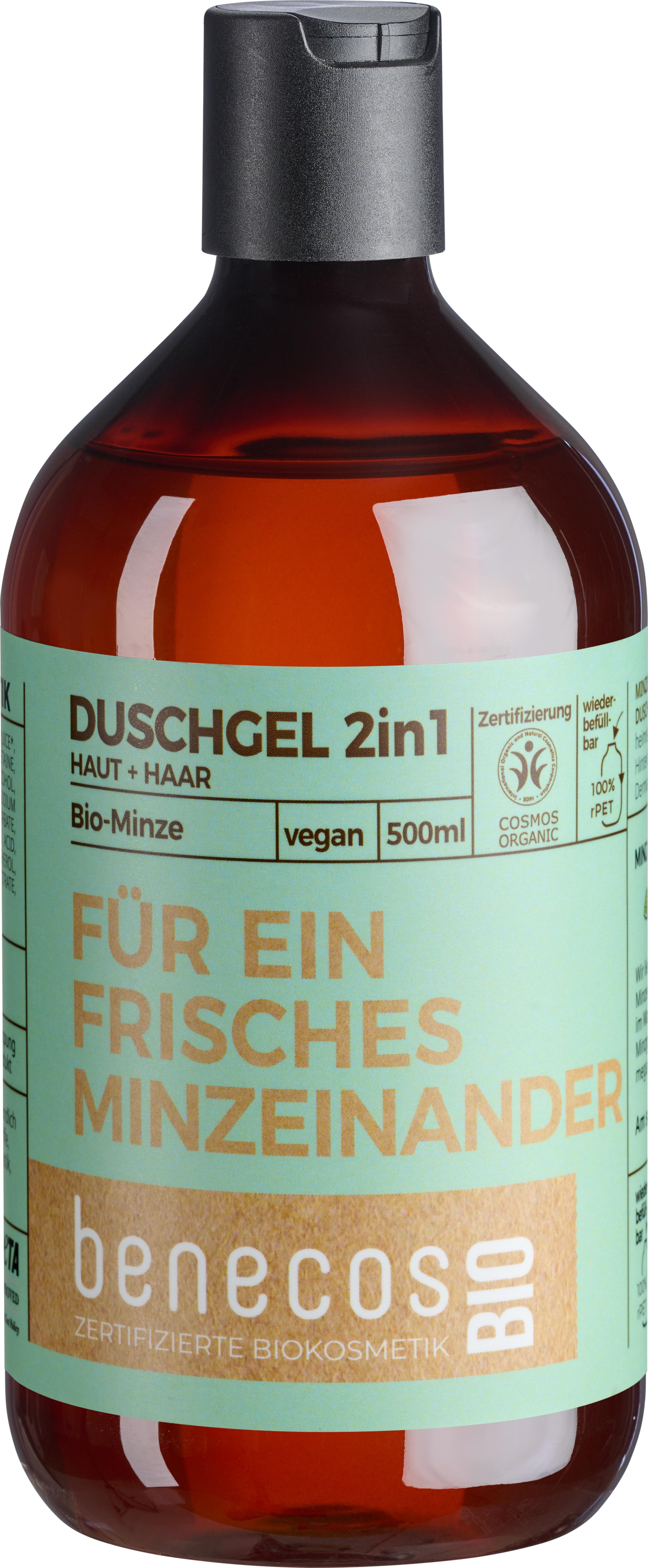 benecos BIO Duschgel 2in1 Bio-Minze Haut&Haar