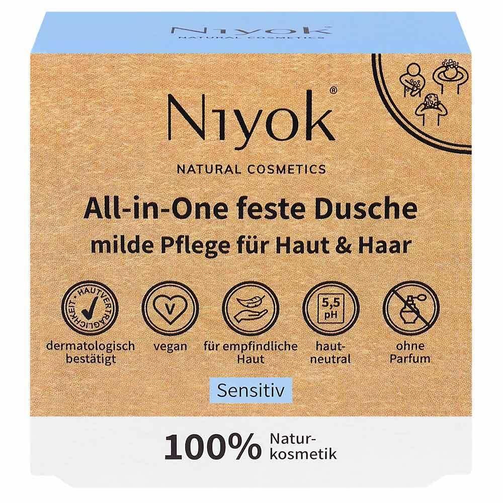 Niyok All-in-One feste Dusche Haut + Haar Sensitiv