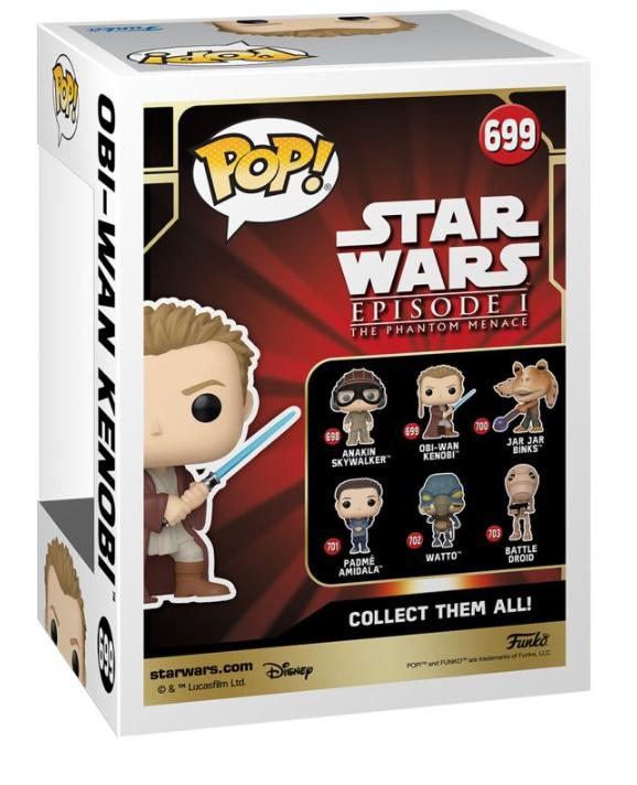 Produktbild Funko - POP! - Star Wars: Phantom Menace 25th Anniversary - Obi-Wan Kenobi Vinyl 3 von 3