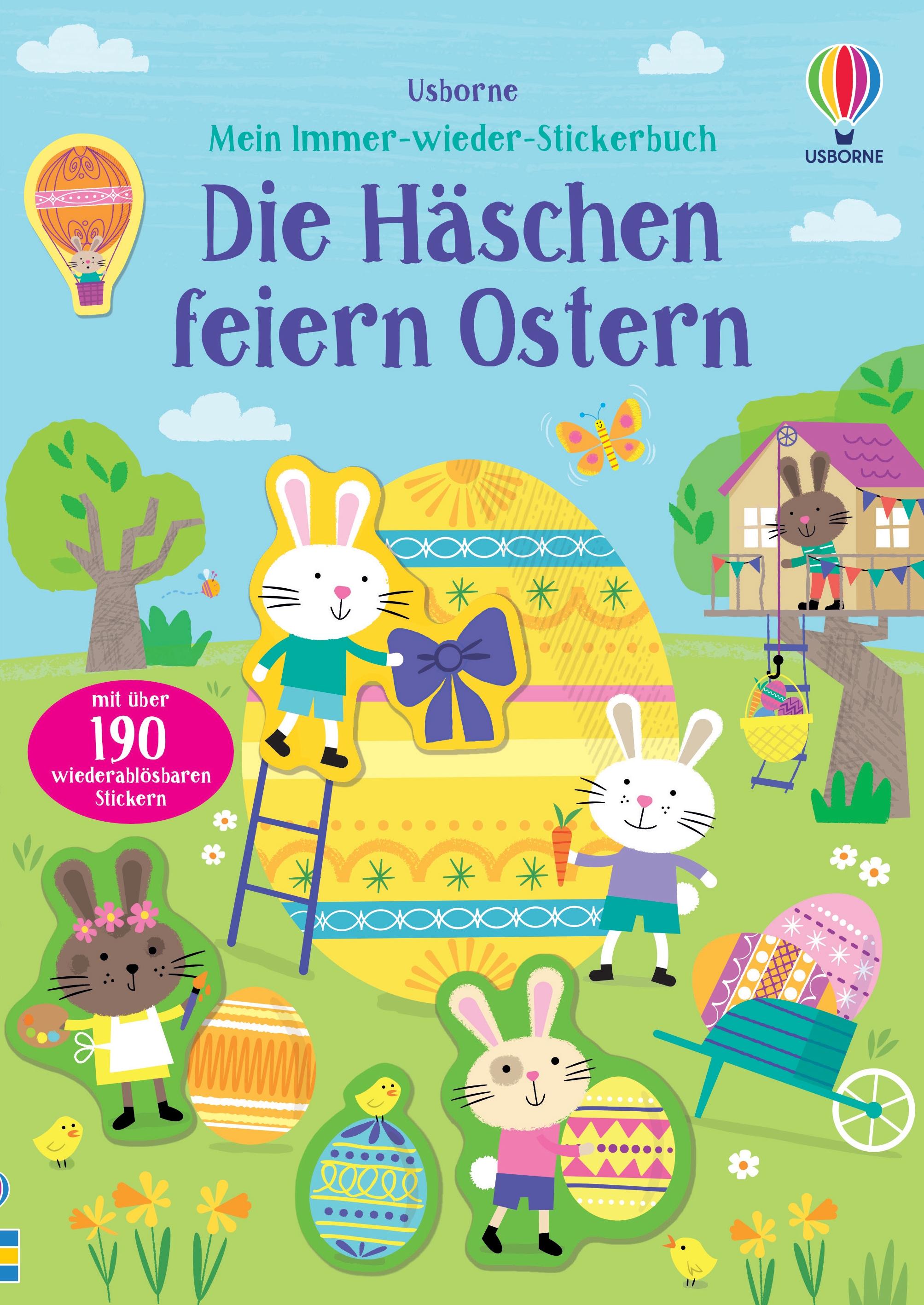 Mein Immer-wieder-Stickerbuch: Die Häschen feiern Ostern